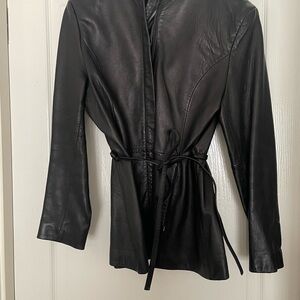 Black Leather Women's Jacket